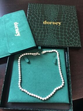 Dorsey Jewelry Sterling Silver Petite Marguerite Necklace 16 in